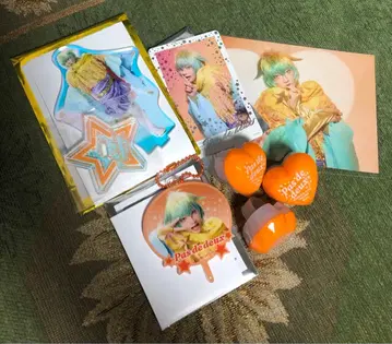 3 패드 아크릴 스탠드 링 라이트 린 라이트 부채 포토 카드