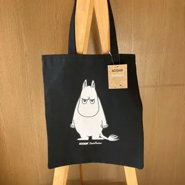 새상품 무민 앵그리 무민 MOOMIN 토트백 블랙