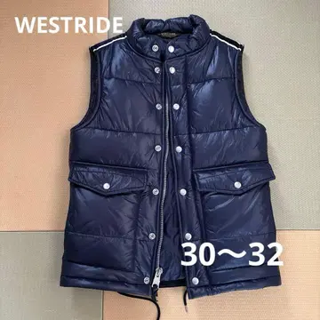 WEST RIDE 네이비 다운 베스트 30-32 XXSMALL 새상품급