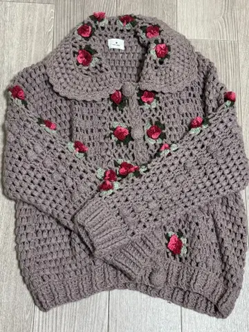 merry jenny 메리제니 크로셰 가디건 라벤더