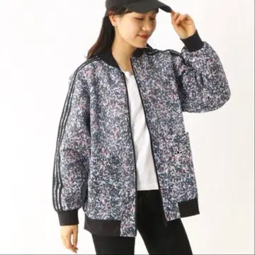 새상품 꽃무늬 LONG BOMBER JACKET M 아디다스 오리지널