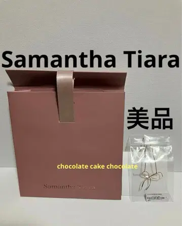 사만다 티아라 리본 목걸이 K14GF 새상품급