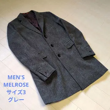 MEN'S MELROSE 체스터 코트 사이즈 3 그레이