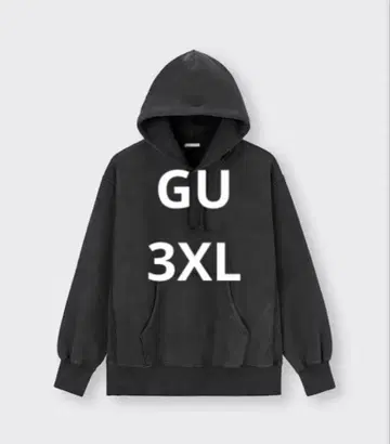 온라인 한정판 사이즈 GU 헤비 웨이트 워시드 후드 맨투맨 3XL