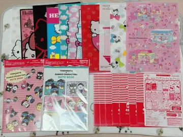 산리오 클리어 파일 노트 묶음 판매