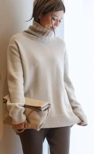 Deuxieme Classe JADE 터틀넥 풀오버 베이지