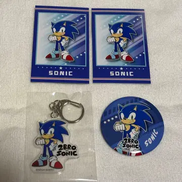 소닉 레이싱 크로스 월드 2BRO. x SONIC 캔뱃지 아크링 키링