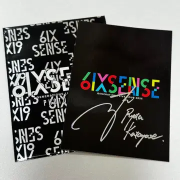 GENERATIONS 전원 집합 카타요세 료타 사인 포토 카드 시크릿