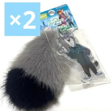 디즈니 주토피아 2 파우버트 꼬리 달린 키링 스트랩