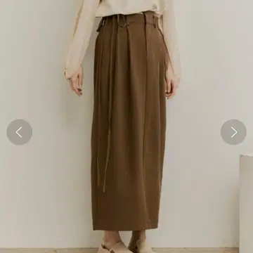 모이테토 허리 디자인 린넨 스커트 moitytto