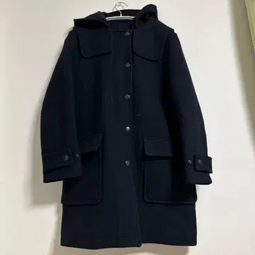 더플 코트 네이비 S MUJI labo 캐시미어 혼방