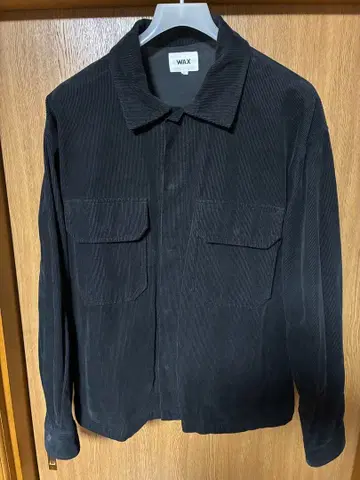 WAX 코듀로이 셔츠 자켓 블랙 L
