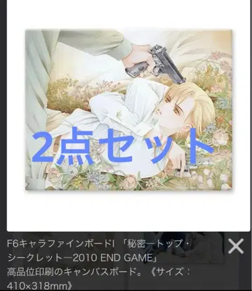 [ 2개 세트 ] 시미즈 레이코 비밀 캔버스 아트 원화전