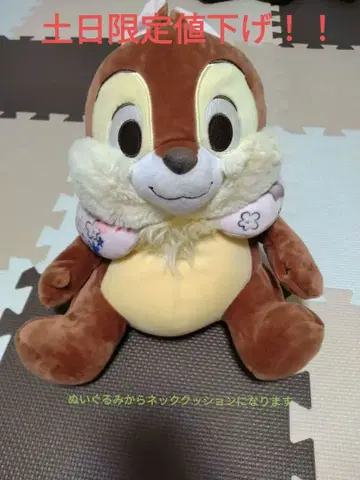 칩 봉제 인형 넥 쿠션입니다