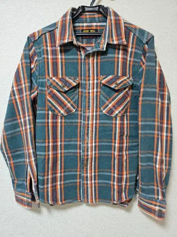 ues 선염 헤비 플란넬 셔츠 사이즈 2