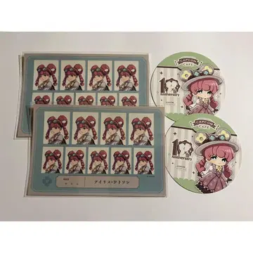 대역전재판 아이리스 증명사진풍 스티커 코스터