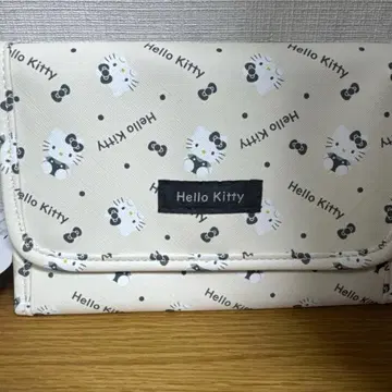 새상품 키티 hello kitty 모노톤 수첩 파우치 통장 멀티 카드
