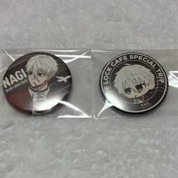 블루 록 콜라보 카페 캔뱃지 나기 세이시로 2종 세트