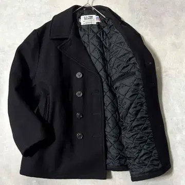 레어 사이즈 52 SCHOTT 멜톤 울 피코트 미국제 육중한 더블