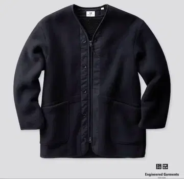 UNIQLO x Engineered Garments 플리스 노카라 코트
