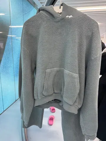 레어 SKYLRK REVERSE HOODIE 그레이 후드티 S