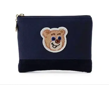 [ 완판템 ] 러브러리 바이 페이 올드 테디 와펜 파우치 네이비