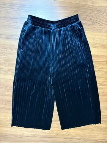 zucca, 벨로아 플리츠 팬츠 네이비