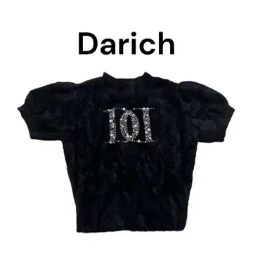 Darich 블랙 반팔 상의