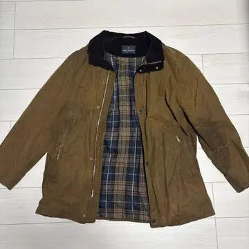 즉시 구매 브라운 보일 자켓 체크 무늬 안감