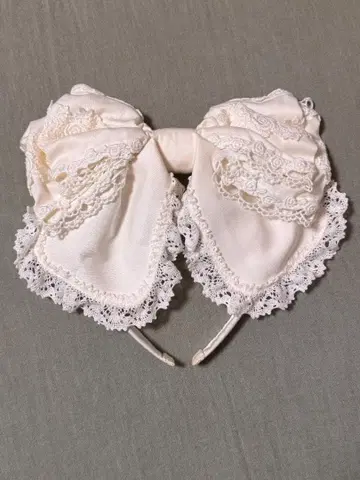 화이트 리본 머리띠 BABY THE STARS SHINE BRIGHT