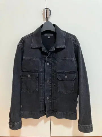 UNIQLO 블랙 데님 자켓 세컨드 타입