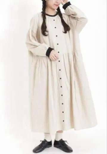 사만사 모스모스 배색 파이핑 전후 2WAY 원피스