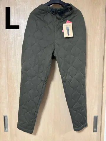 [ 새상품 완판템 ] 워크맨 퀼트 포켓 팬츠 카키 L 사이즈