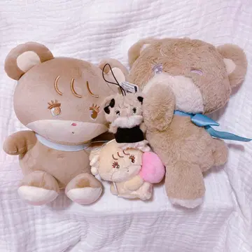 mikko 캐릭터 봉제 인형 라떼 4세트