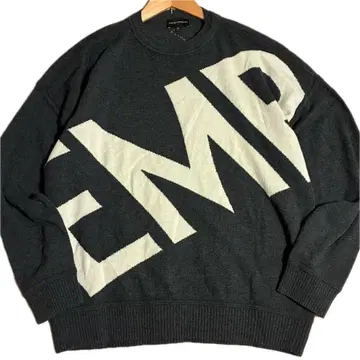 XL 사이즈 EMPORIO ARMANI 엠포리오 아르마니 빅 로고 니트