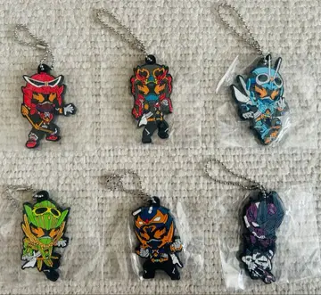 가면라이더 갓챠드 캡슐 러버 마스코트 6개 세트