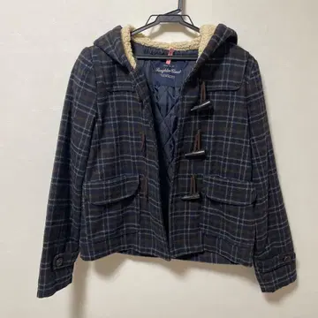 Laughter Closet 체크 무늬 더플 코트