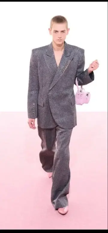 MASU 그레이 더블 브레스트 자켓 사이즈 변경됨