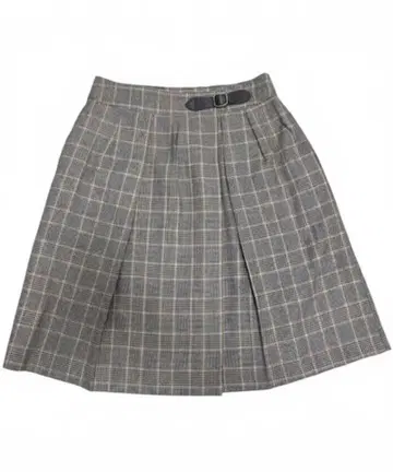 MACKINTOSH PHILOSOPHY 체크 무늬 플리츠 스커트 38
