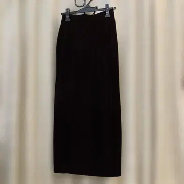 다크 레드 벨벳 롱 스커트 9호