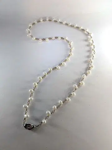 담수 펄 목걸이