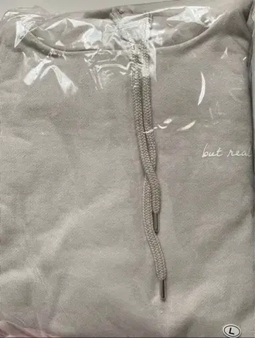 미야세 류비 but real 후드 부착 후드티 후디 베이지 L