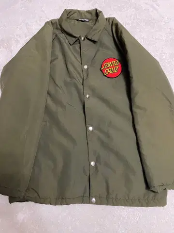 SANTA CRUZ 안쪽 보아 나일론 자켓 올리브 그린 M 사이즈