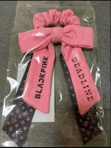 새상품 blackpink 핑 POPUP 응원봉 스크런치