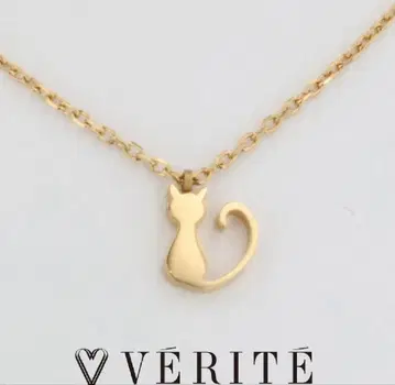 VERITE 고양이 실루엣 목걸이