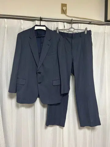 [ 덤 포함 ] 셋업 수트 싱글 네이비 가죽 그로브