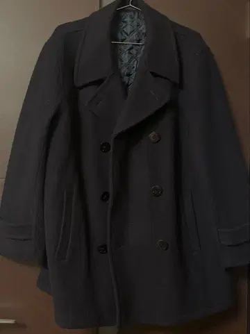 피코트 학생 코트 남성용 L