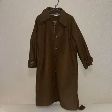 ABITOKYO 브라운 롱 코트 벨트 포함