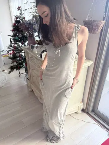 grey tanktop long dress
