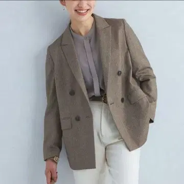 2024년 green label relaxing 홈스펀 더블 자켓